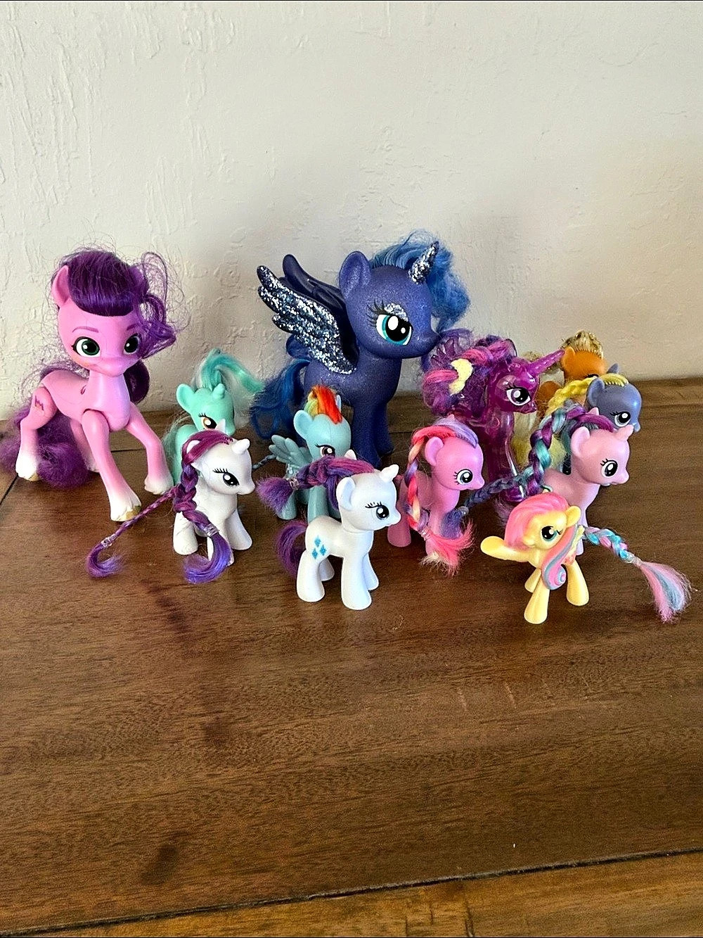 Hasbro Pony Figurine Lot Purple & Pink